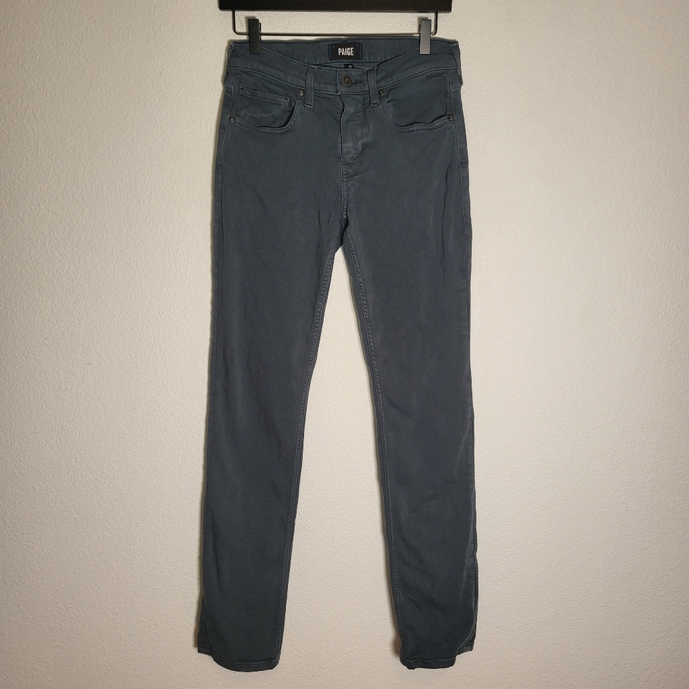 Paige Federal Slim Fit Denim Jeans in Storm Sky Blue size 28